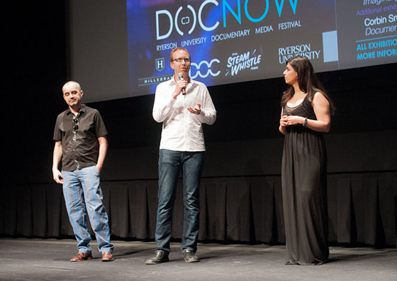 Me trying to look smart at the post-screening Q&A
